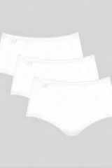 Dámské kalhotky Sloggi F024 Cotton Midi C3P bílé