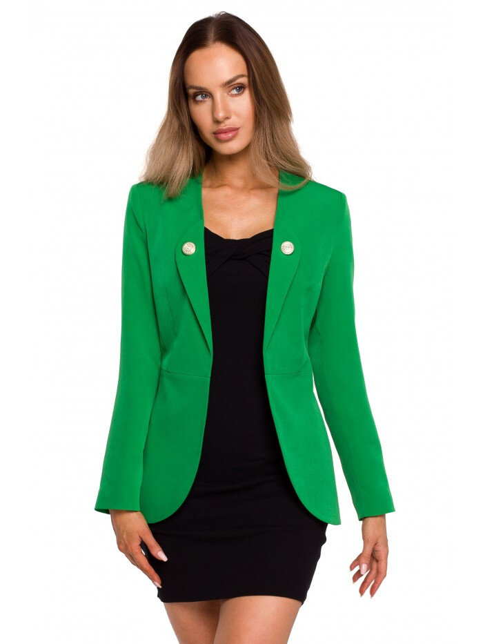 Zelené elegantní sako s frakem pro dámy - Moe, EU S i529_6138653691911875280