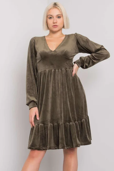 Dámská světle růžová mikina s kapucí plus size FPrice