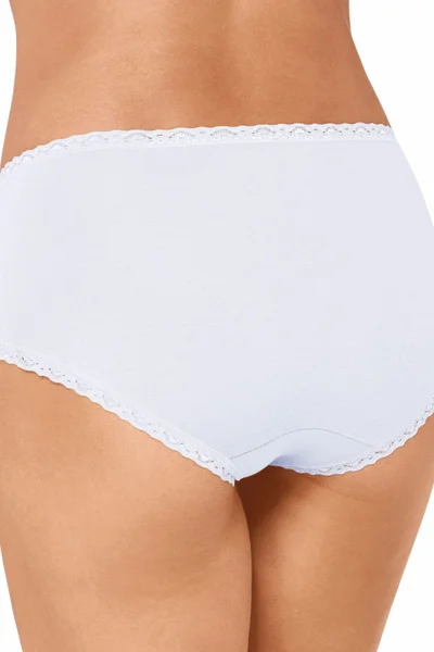 Dámské kalhoty Sloggi SN17 Cotton Lace Midi bílé