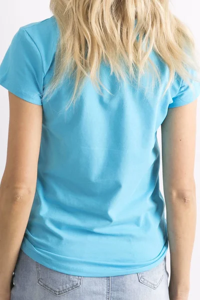 Dámské obyčejné modré tričko FPrice