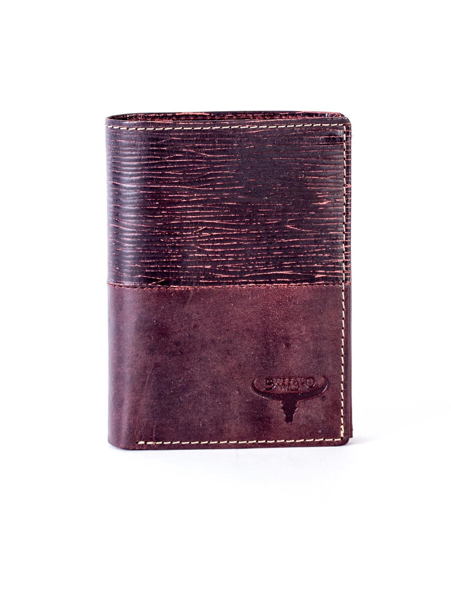 Přírodní hnědá modulární kožená peněženka FPrice, jedna velikost i523_2016101363867