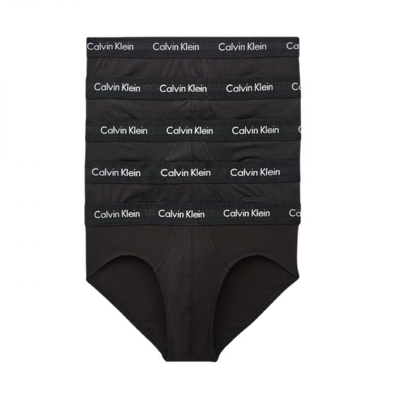 Černá sada 5 pánských slipů Calvin Klein Bavlněné elastické M, XS i476_6936777