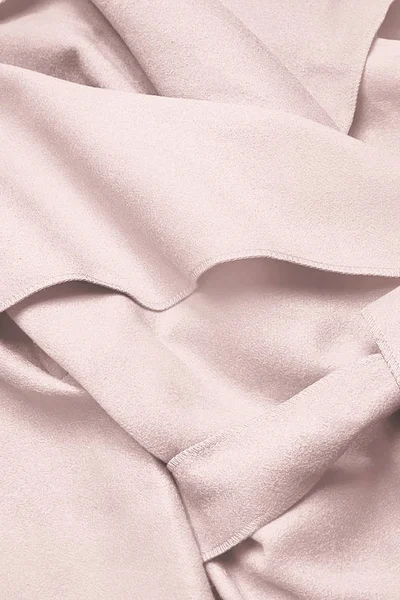Růžový minimalistický italský kabát pro dámy