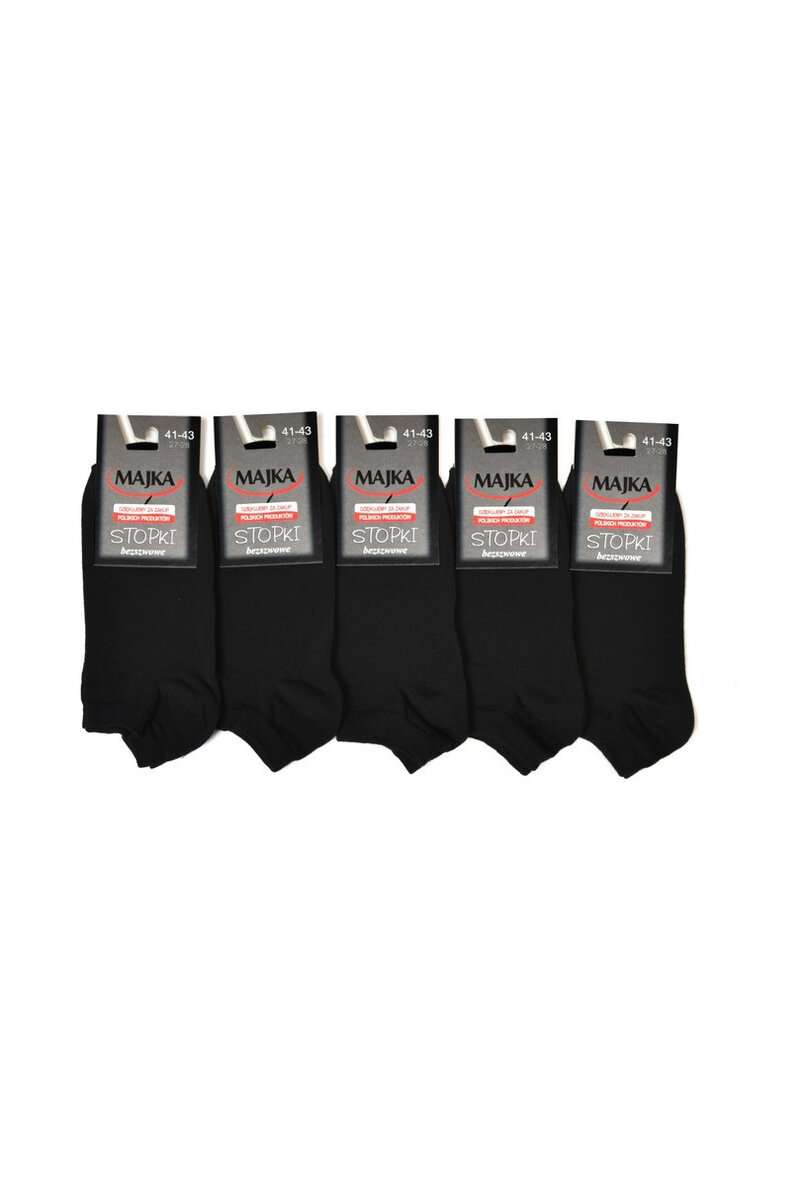 Hladké pánské ponožky - komplet 5 párů MAJKA, černá 44-46 i170_5904003125645