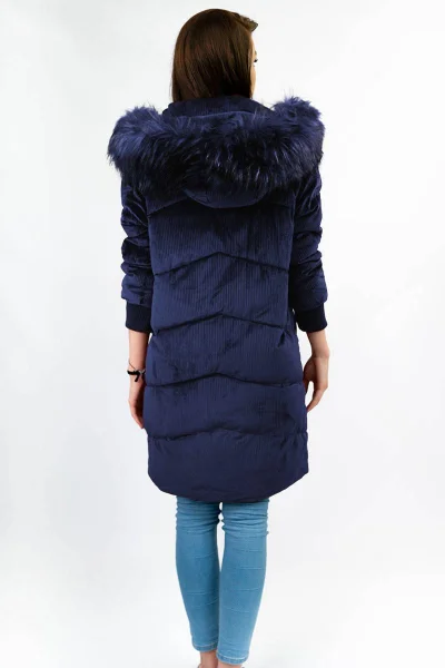 Zimní manšestrová bunda s kapucí Libland