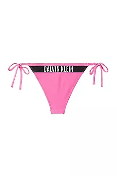 Dámské plavkové kalhotky STRING SIDE TIE - Calvin Klein