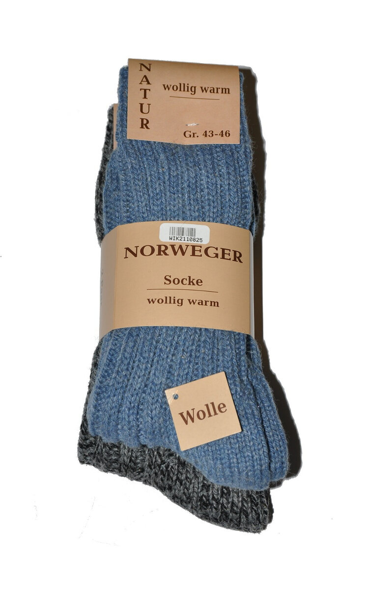 Pánské ponožky WiK 4E220 Norweger Socke A2, grafitové džíny 43-46 i384_26434908
