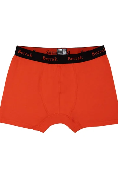 Oranžové pánské boxerky Fashionhunters