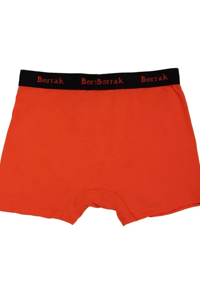 Oranžové pánské boxerky Fashionhunters