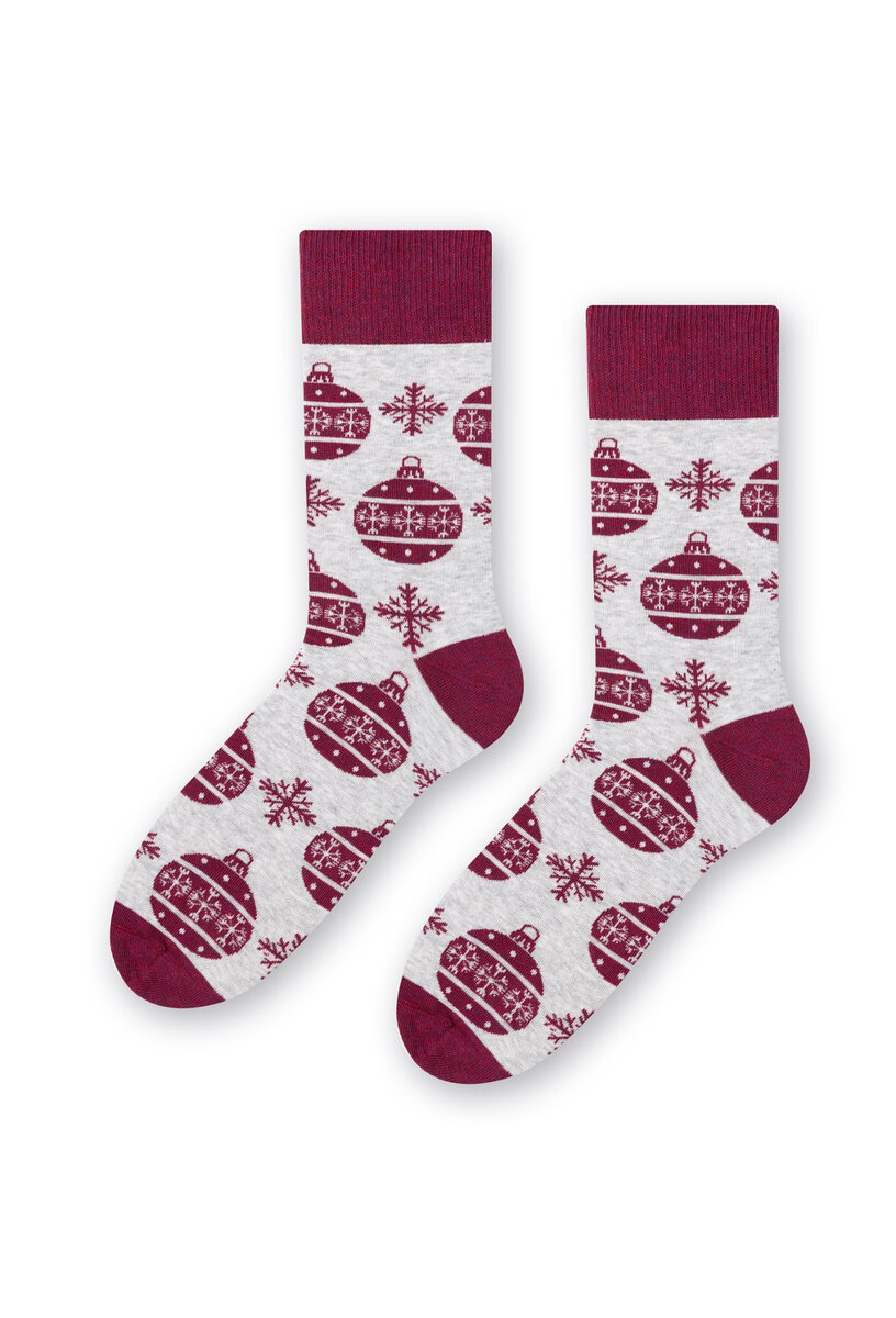 Vánoční ponožky Steven ComfortFit, šedá světlá melanž 44-46 i384_12414987