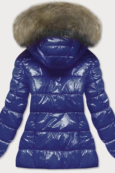 Zimní lesklá prošívaná bunda s kapucí Libland