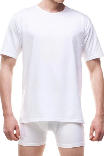 Mužské tričko Bílá Klasika - Cornette 100% Bavlna
