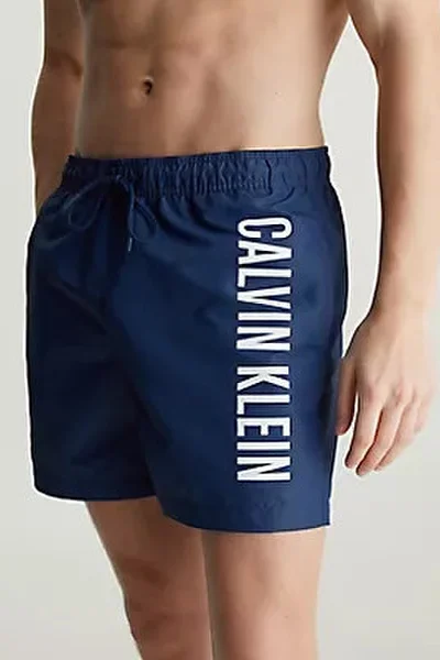 Tmavě modré plavkové kraťasy Calvin Klein - pánské