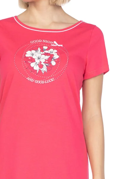 Růžová dámská noční košilka Regina 131