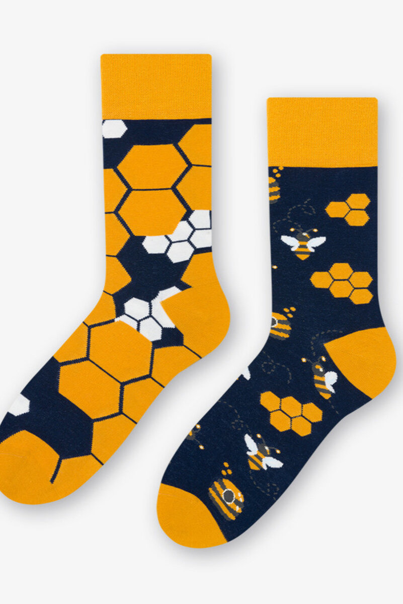 Pánské asymetrické ponožky 9F8T More, GREEN/FOOTBALL 43-46 i170_HY075079B