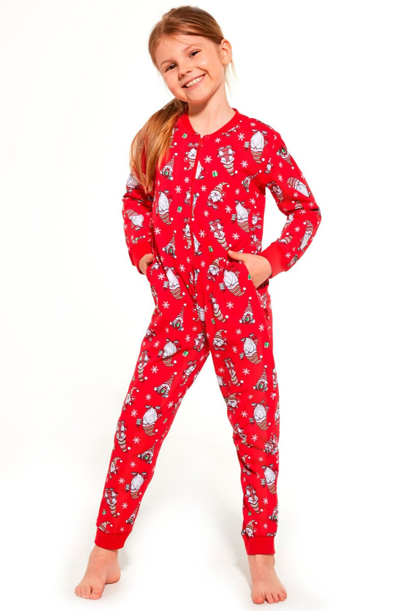 Vánoční dívčí pyžamo Gnomes2 - Cornette, Červená 86/92 i41_80104_2:červená_3:86/92_
