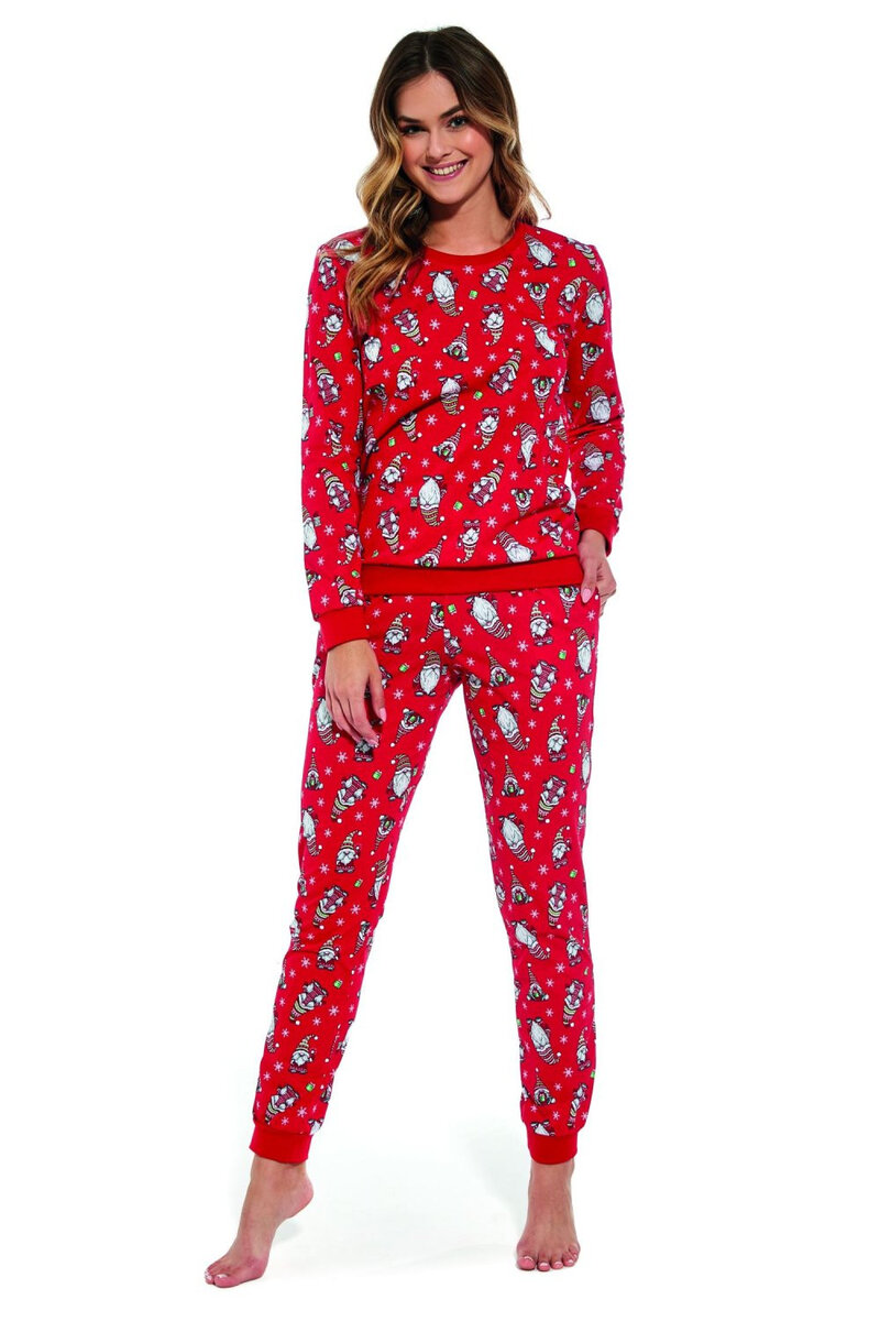 Vánoční pyžamo pro ženy Gnomes3 - Cornette, Červená XL i41_80110_2:červená_3:XL_