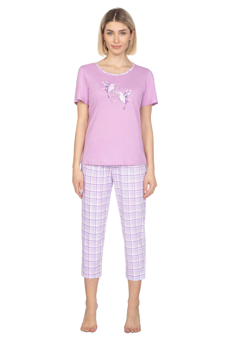Dámské pyžamo 659 violet - REGINA, fialová XL i41_9999940700_2:fialová_3:XL_