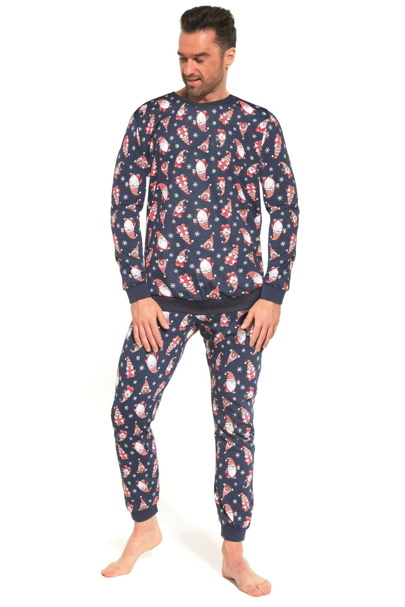 Jeansové pyžamo pro muže Gnomes3 od Cornette, džínová S i41_9999930269_2:džínová_3:S_