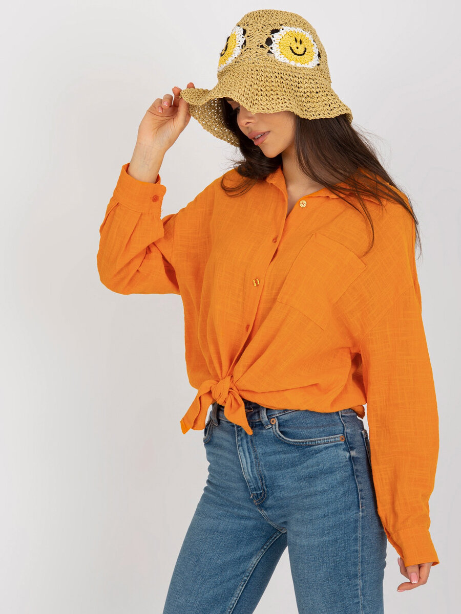 Oranžová dámská košile FPrice TW KS BI, XL i523_2016103388462