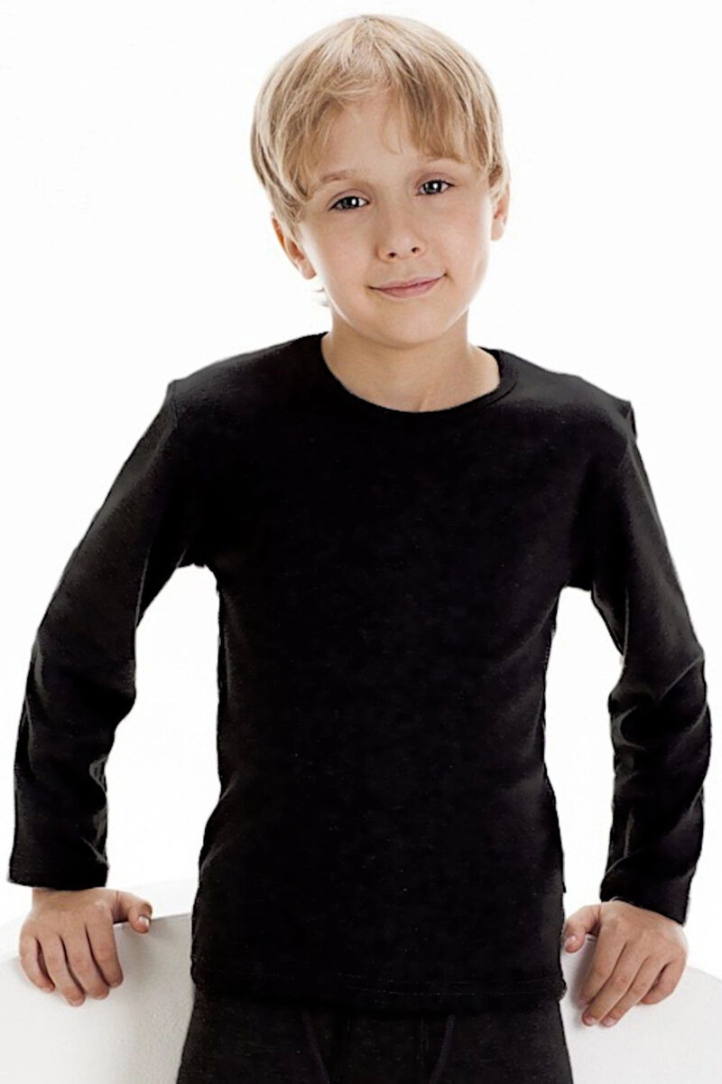 Černé chlapecké tričko Young Black - Kvalitní bavlna, černá 134/140 i41_78194_2:černá_3:134/140_