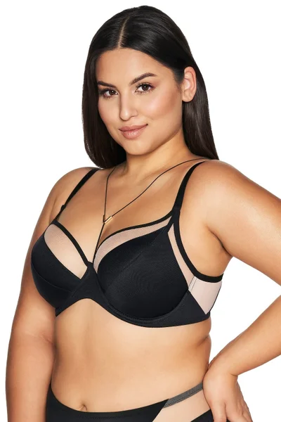 Černá měkká bralette podprsenka bez kostic Ava Maxi