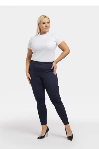 Plus Size Dámské Legíny Bella s Originálními Kapsami Karko