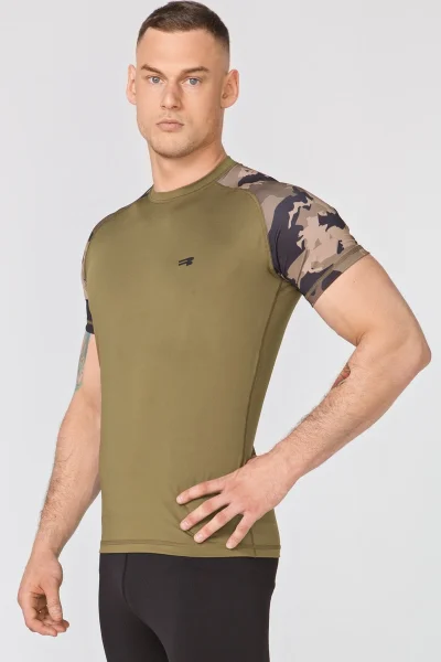 Pánské tričko Rough Radical Khaki Camo