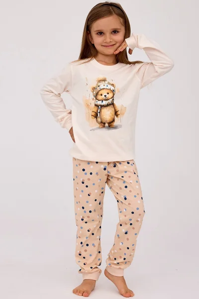 Dívčí pyžamo Cornette Kids Girl 594/180 Sweet Bear dł/r 86-128