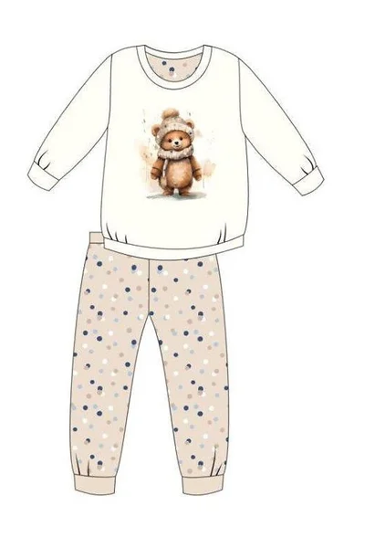 Dívčí pyžamo Cornette Kids Girl 594/180 Sweet Bear dł/r 86-128