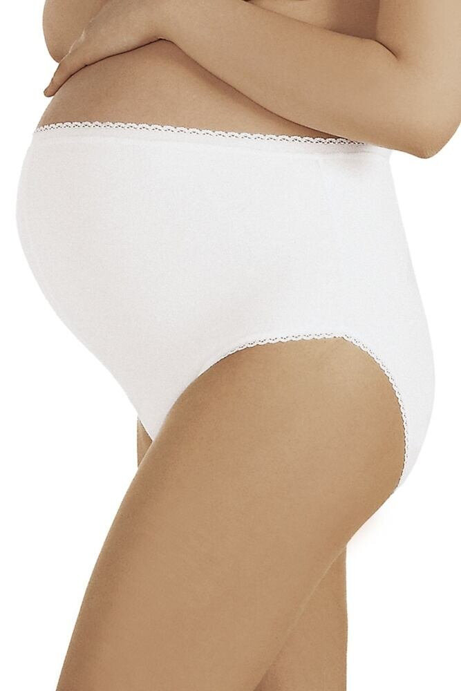 Dámské bavlněné těhotenské kalhotky Mama Maxi bílé Italian Fashion, bílá XL i43_66633_2:bílá_3:XL_