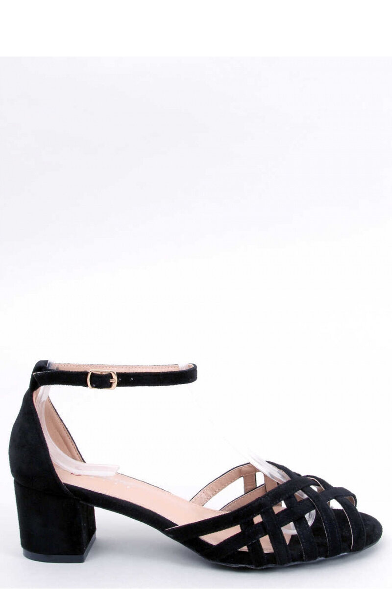 Zlaté pohodlné sandály s nízkým podpatkem pro dámy od Inello, 36 i240_177340_2:36