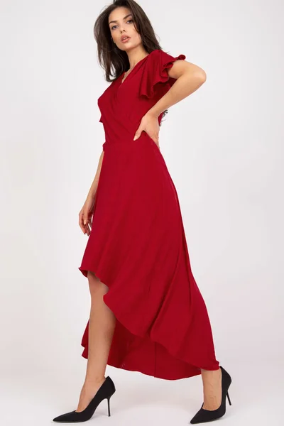 Dámské šaty NU SK B45D3K tmavě červená FPrice