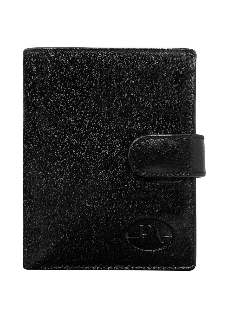Klasická černá pánská kožená peněženka se západkou FPrice, jedna velikost i523_2016101472866