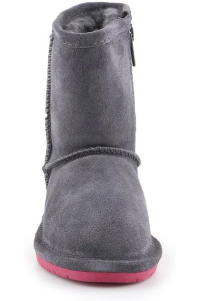 Dětské zimní boty BearPaw Emma Toddler Zipper 0XFQB0 Charcoal Pomberry