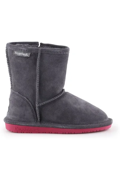 Dětské zimní boty BearPaw Emma Toddler Zipper 0XFQB0 Charcoal Pomberry