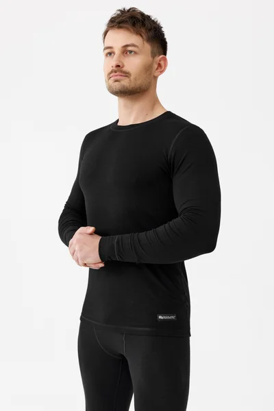 Pánské Merino Tričko Rough Radical Active Černé