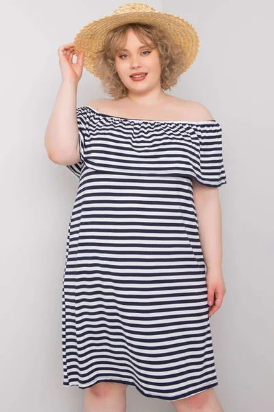 Dámské námořnické šaty plus size Fashionhunters