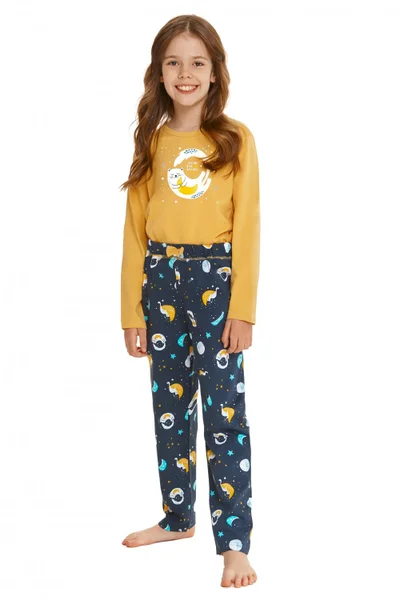 Dívčí pyžamo Sarah žluté - Taro
