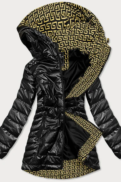 Černá metalická bunda pro ženy s kapucí 3X02 SPEED.A