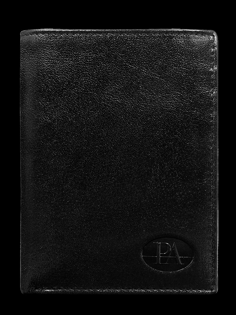 Pánská černá kožená peněženka bez zapínání FPrice, jedna velikost i523_2016101472859