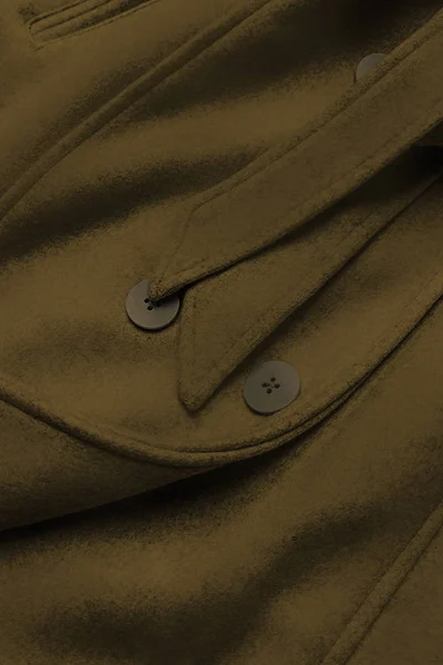 Dámský kabát v khaki barvě s kožešinou 92S6 Ann Gissy