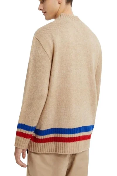 Beige pánský svetr Tommy Hilfiger TJCU Cardigan