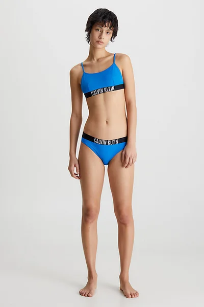 Sportovní plavky INTENSE POWER s logem Calvin Klein v modro-černé barvě