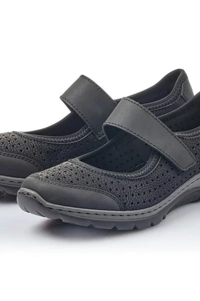 Komfortní kotníčkové boty Rieker W černé