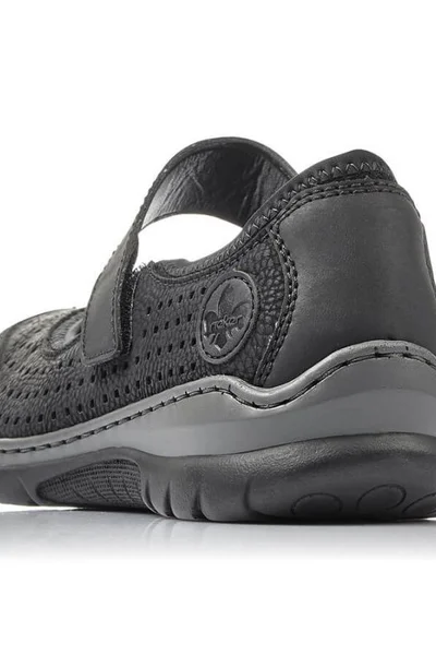 Komfortní kotníčkové boty Rieker W černé