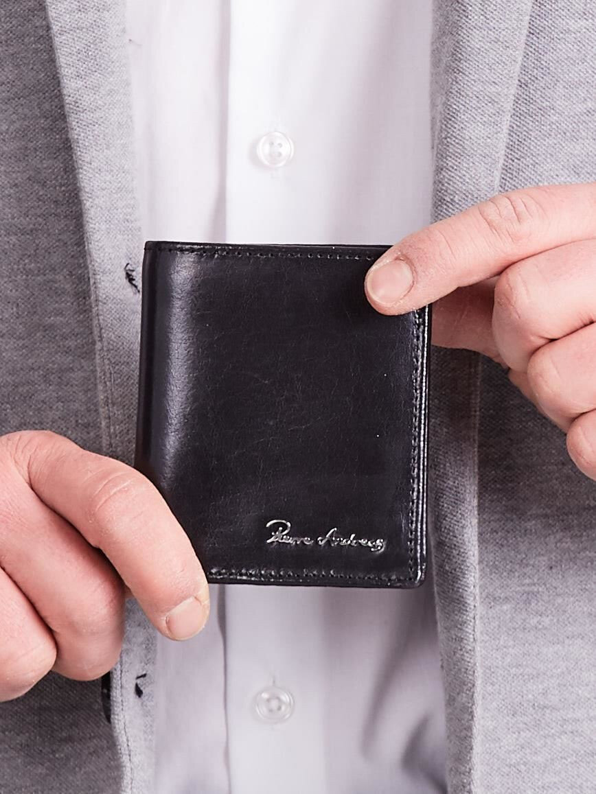 Elegantní černá kožená peněženka FPrice, jedna velikost i523_2016101764268