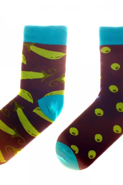 Smějící se hrášek - Pohodlné bavlněné ponožky