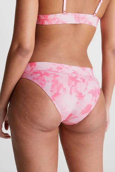 Dámské plavkové kalhotky M91V3 0JV růžová - Calvin Klein